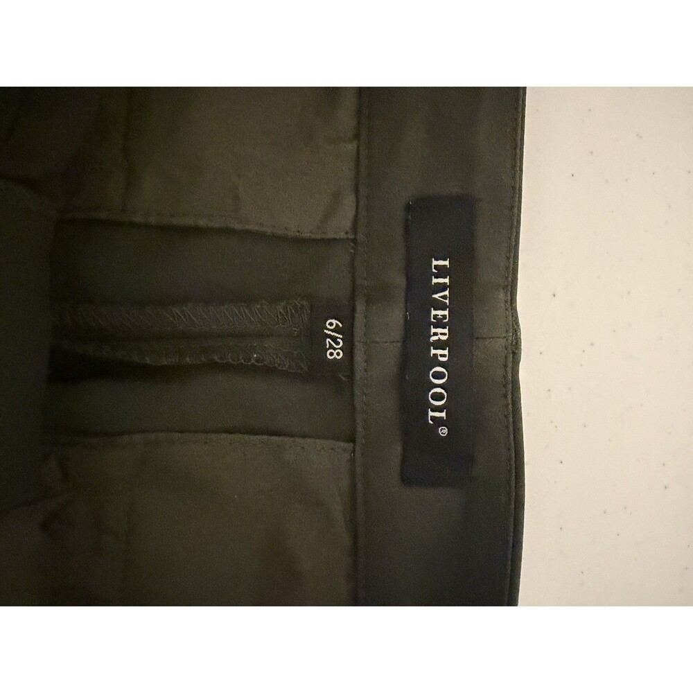 Liverpool Women’s Pants Size 6 Dark Olive Green Stretch Straight Leg Trouser - Picture 3 of 6